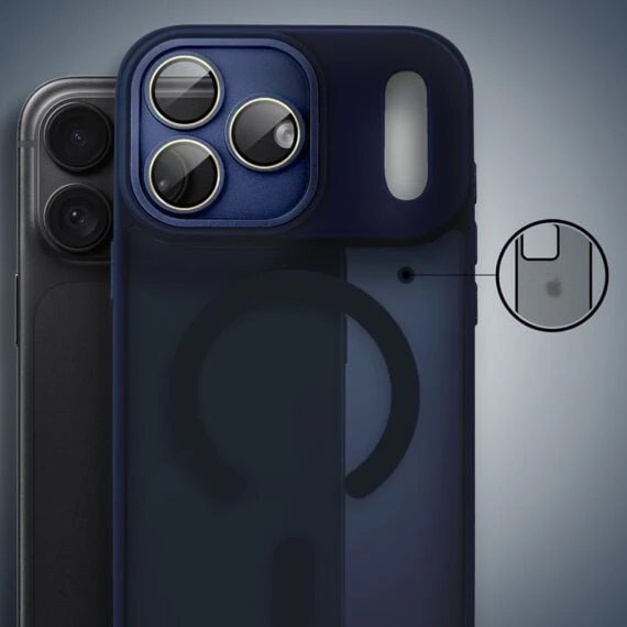 etui do iphone 18 pro max color flush z magsafe, z osłoną aparatu, granatowe