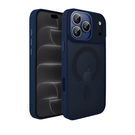 etui do iphone 18 pro max color flush z magsafe, z osłoną aparatu, granatowe