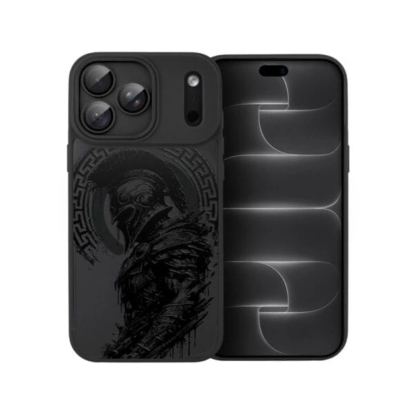 Etui do iPhone 18 Pro Max Color Flush z MagSafe, z osłoną aparatu, moc centuriona, czarne