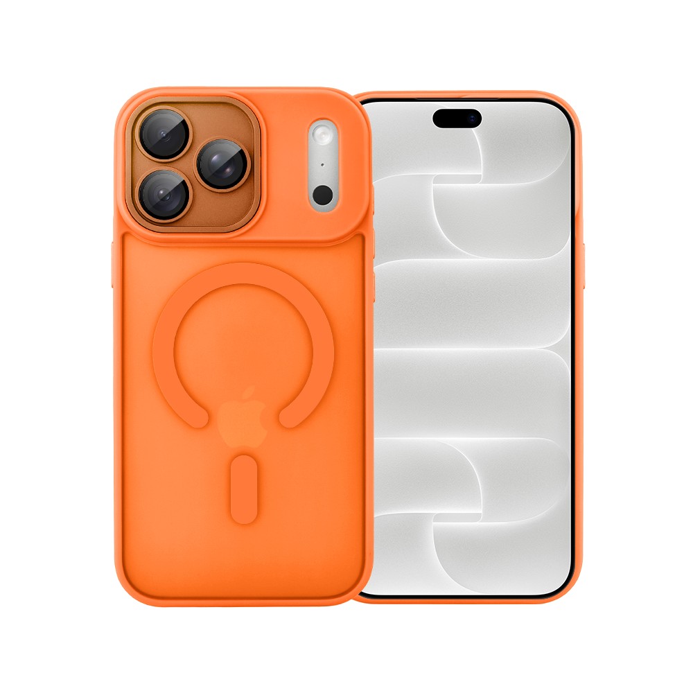 etui do iphone 18 pro max color flush z magsafe, z osłoną aparatu, pomarańczowe
