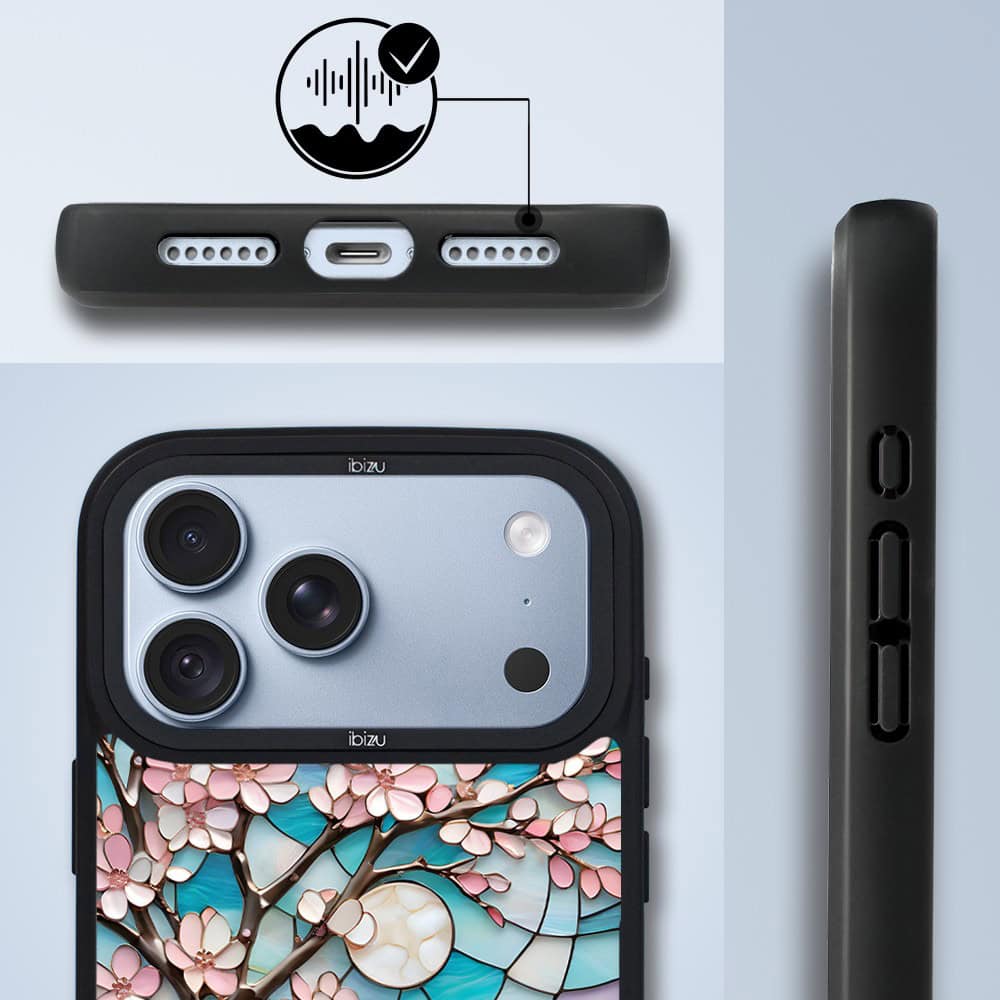 etui do iphone 18 pro ibizu dropguard matt z magsafe, barwy szkła, księżycowa wiśnia