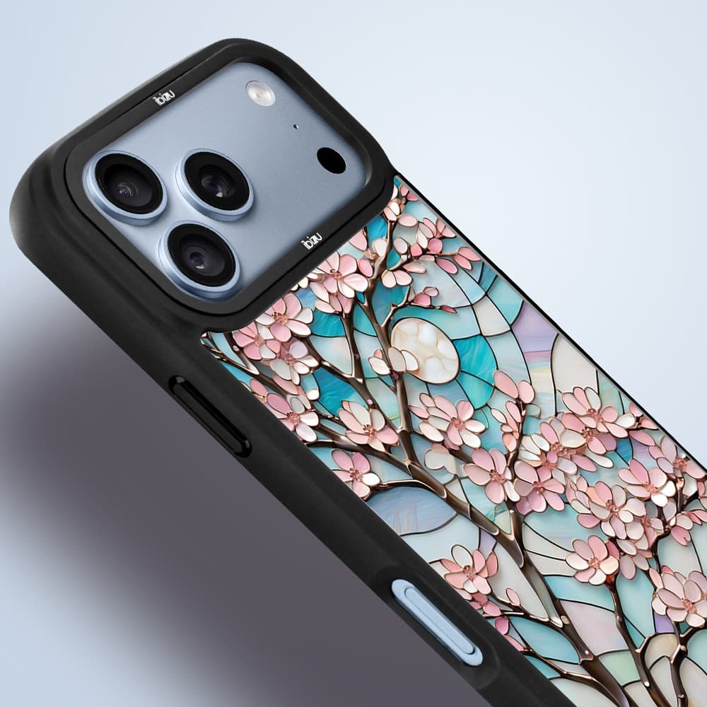 etui do iphone 18 pro ibizu dropguard matt z magsafe, barwy szkła, księżycowa wiśnia