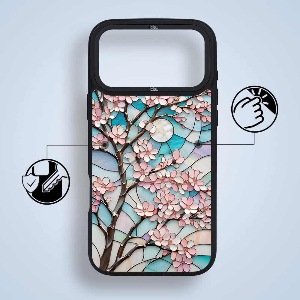 etui do iphone 18 pro ibizu dropguard matt z magsafe, barwy szkła, księżycowa wiśnia