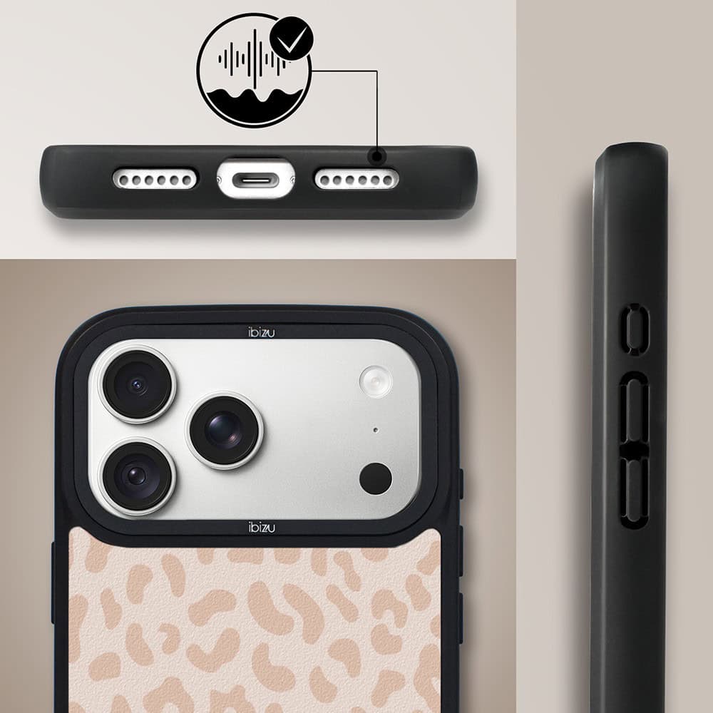 etui do iphone 18 pro ibizu dropguard matt z magsafe, boho, delikatna panterka