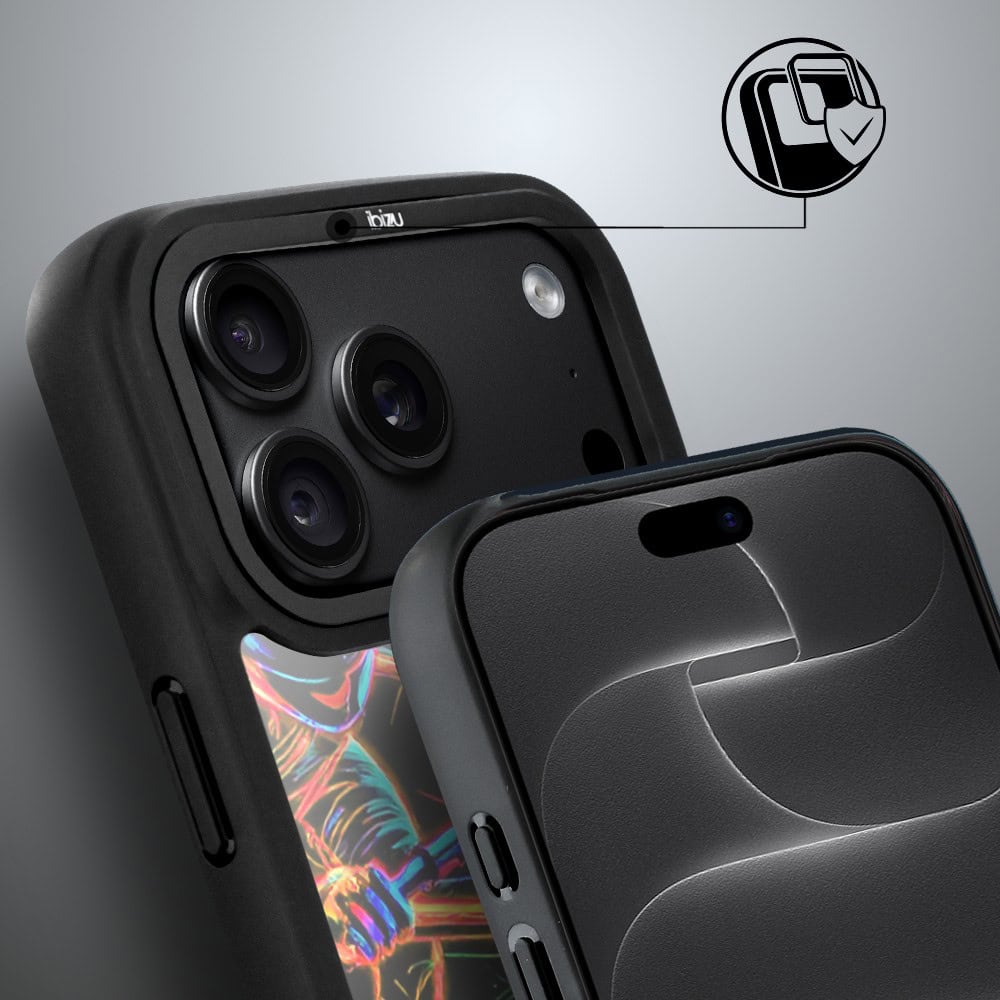 etui do iphone 18 pro max ibizu dropguard matt z magsafe, #electromove, rowerowa wibracja