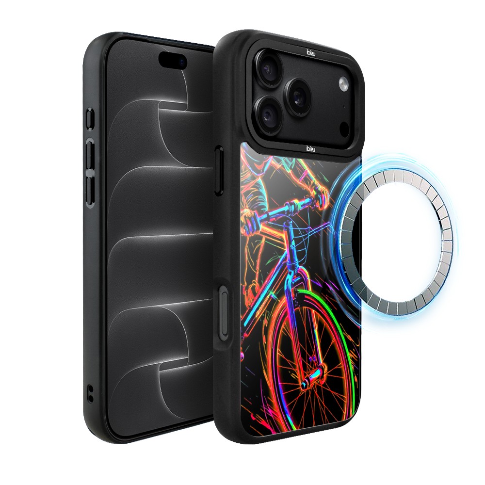 etui do iphone 18 pro max ibizu dropguard matt z magsafe, #electromove, rowerowa wibracja