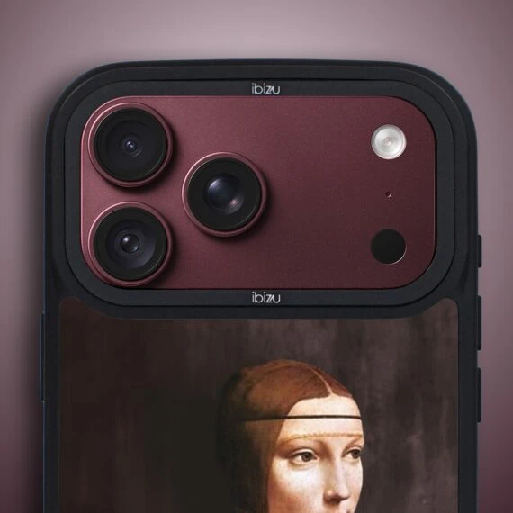 etui do iphone 18 pro max ibizu dropguard matt z magsafe, leonardo da vinci, dama z kotem