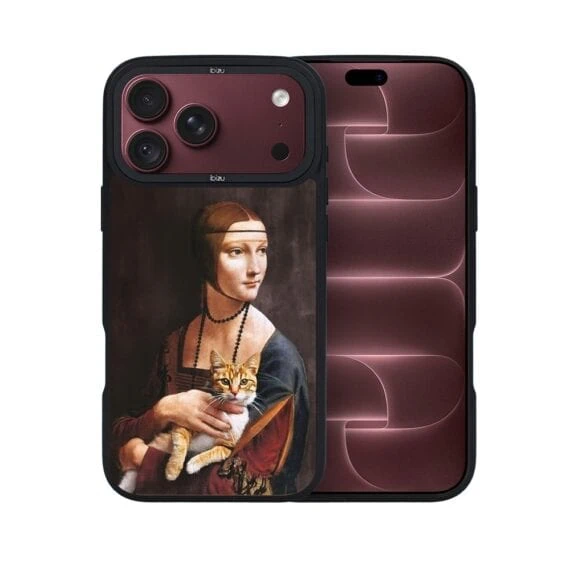 etui do iphone 18 pro max ibizu dropguard matt z magsafe, leonardo da vinci, dama z kotem