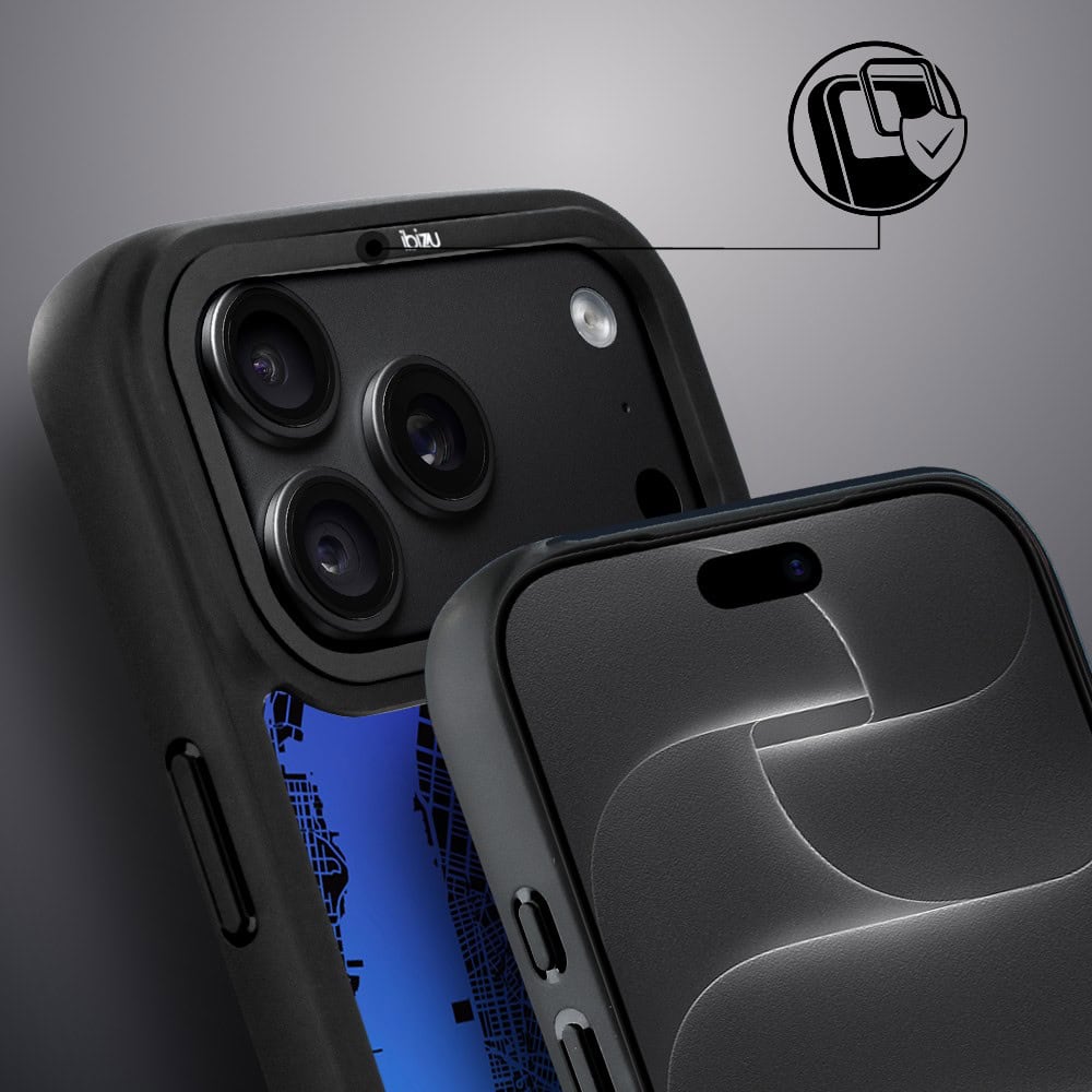 etui do iphone 18 pro max ibizu dropguard matt z magsafe, mapy Świata, new york