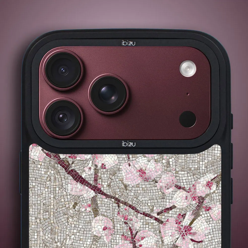 etui do iphone 18 pro max ibizu dropguard matt z magsafe, modern classics, mozaika kwitnącej wiśni