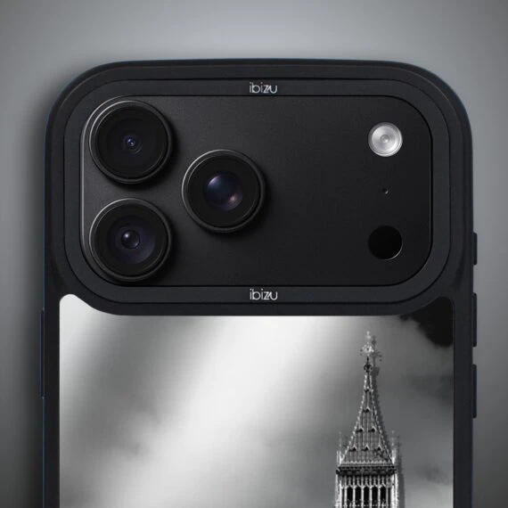 etui do iphone 18 pro max ibizu dropguard matt z magsafe, noir city, big ben