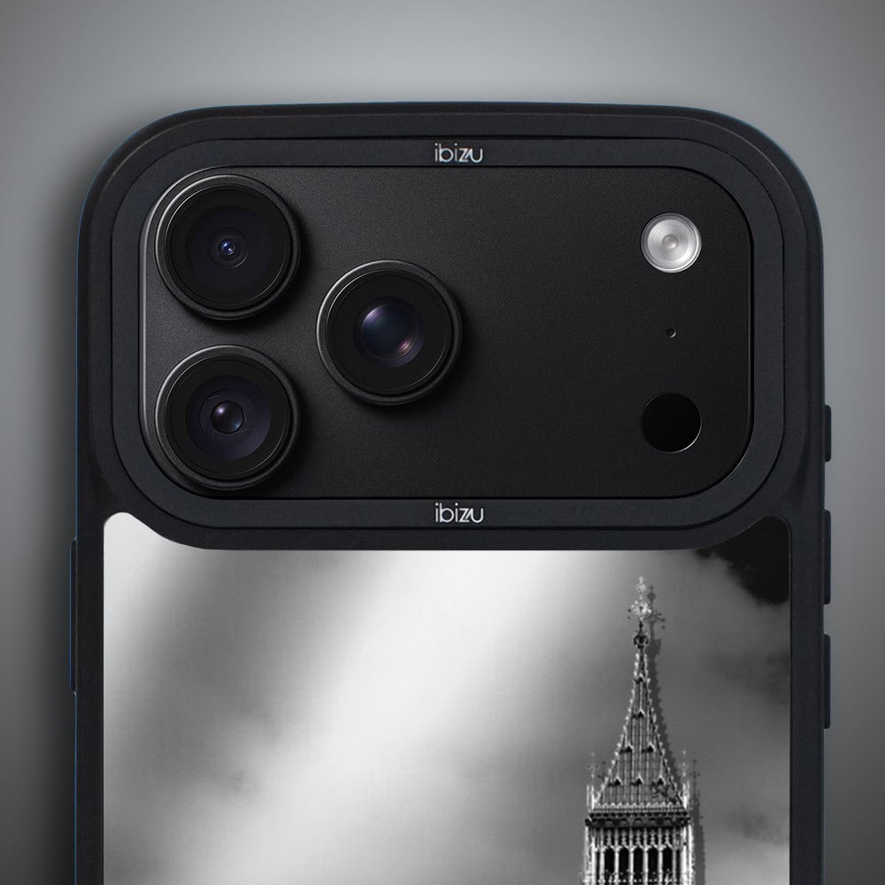etui do iphone 18 pro max ibizu dropguard matt z magsafe, noir city, big ben