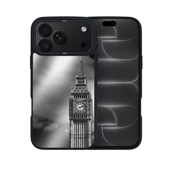 etui do iphone 18 pro max ibizu dropguard matt z magsafe, noir city, big ben