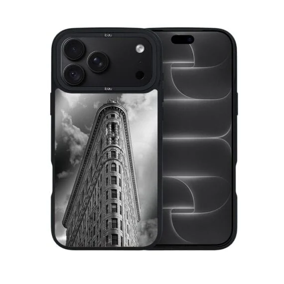 etui do iphone 18 pro max ibizu dropguard matt z magsafe, noir city, flatiron