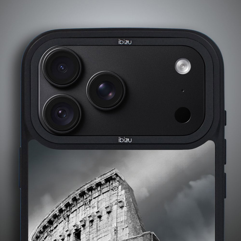 etui do iphone 18 pro max ibizu dropguard matt z magsafe, noir city, koloseum