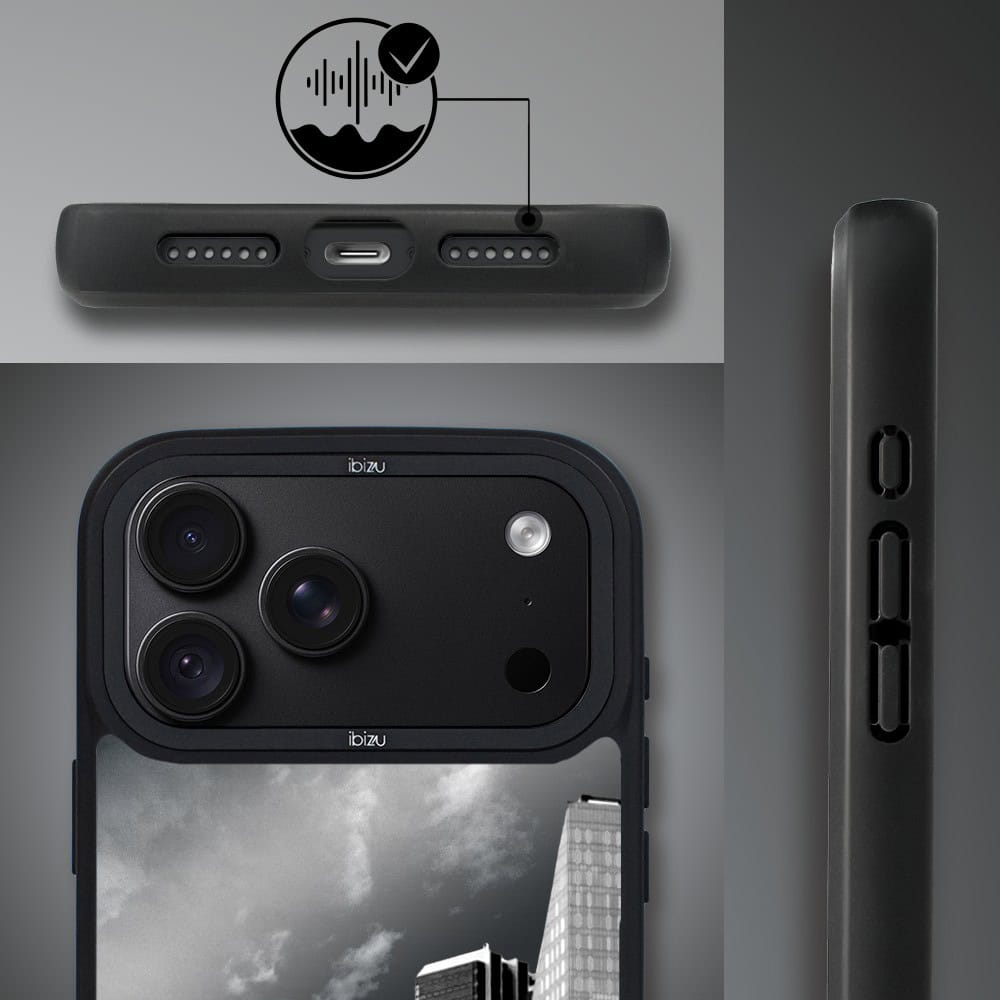 etui do iphone 18 pro max ibizu dropguard matt z magsafe, noir city, manhattan