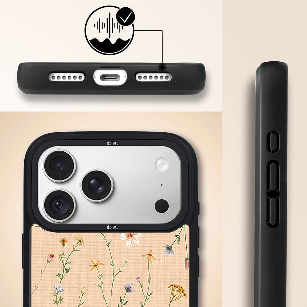 etui do iphone 18 pro max ibizu dropguard matt z magsafe, pastel bloom, koralowa Łąka