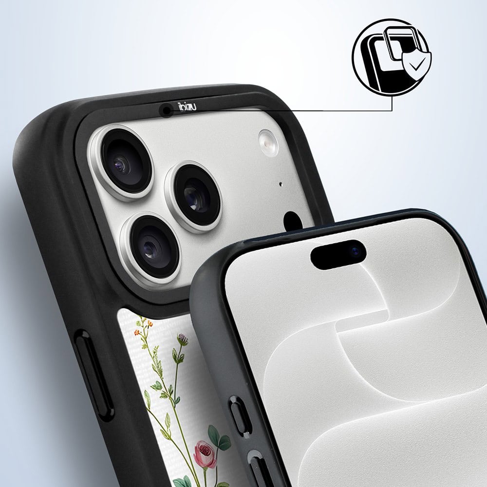 etui do iphone 18 pro max ibizu dropguard matt z magsafe, pastel bloom, letni bukiet