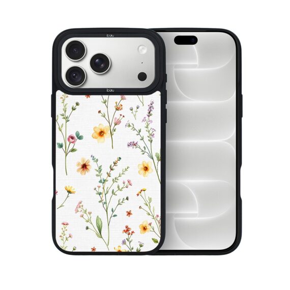 etui do iphone 18 pro max ibizu dropguard matt z magsafe, pastel bloom, letni bukiet
