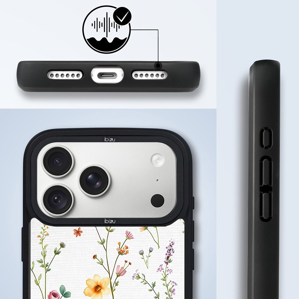 etui do iphone 18 pro max ibizu dropguard matt z magsafe, pastel bloom, letni bukiet