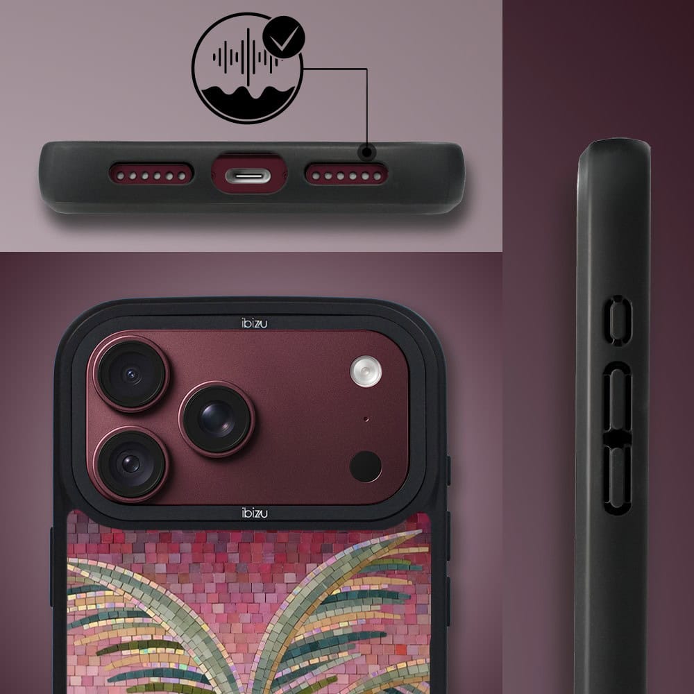 etui do iphone 18 pro max ibizu dropguard matt z magsafe, riviera, modern classics, kalabryjska palma