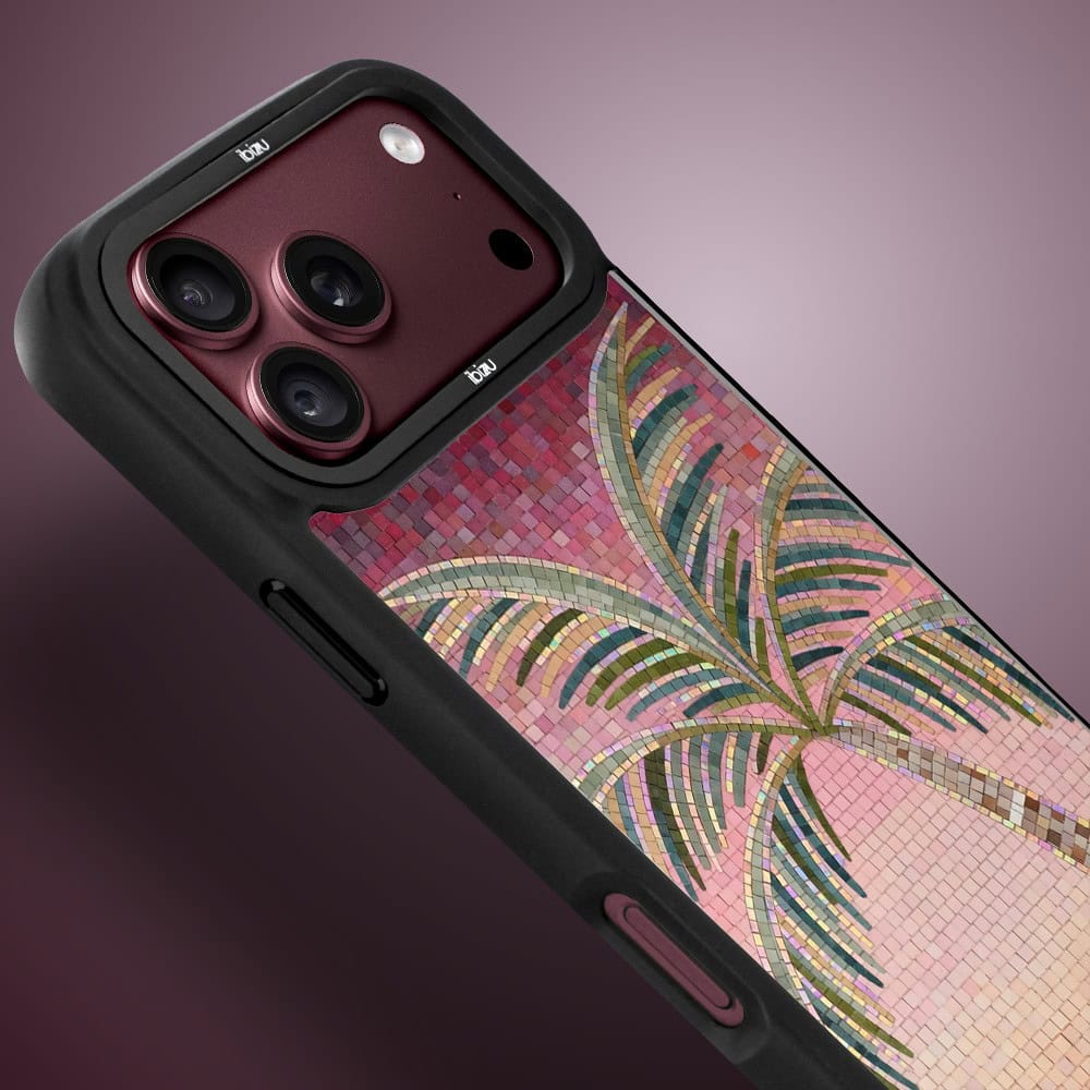 etui do iphone 18 pro max ibizu dropguard matt z magsafe, riviera, modern classics, kalabryjska palma