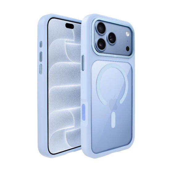 etui do iphone 18 pro max ibizu guardabella z magsafe, błękit lodowca