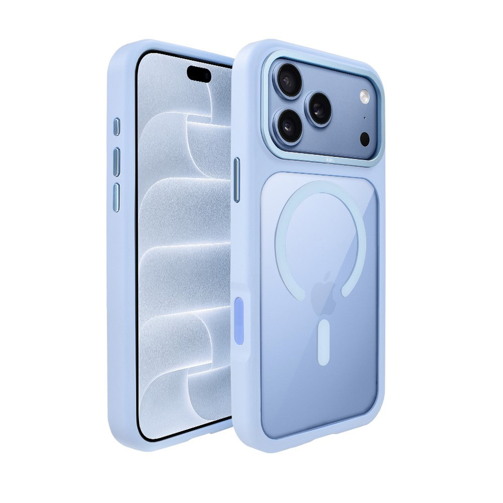 Etui do iPhone 18 Pro IBIZU GuardaBella z MagSafe, błękit lodowca