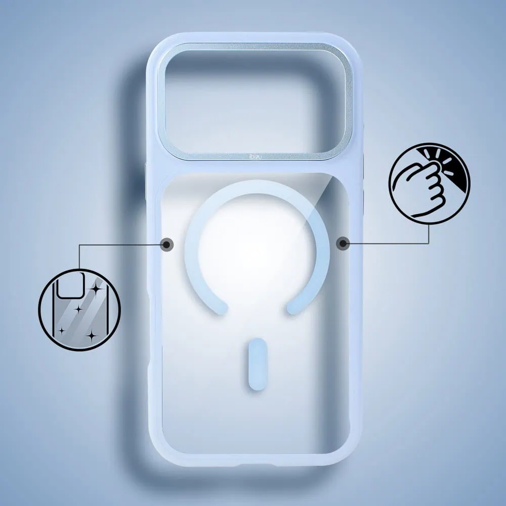 etui do iphone 18 pro max ibizu guardabella z magsafe, błękit lodowca