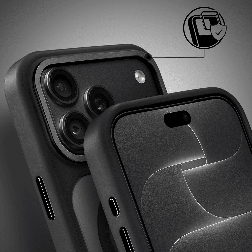 etui do iphone 18 pro max ibizu guardabella z magsafe, czarne