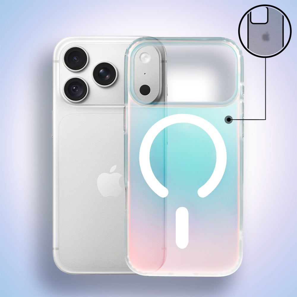 etui do iphone 18 pro max, magsafe california sunset, zmieniające kolor