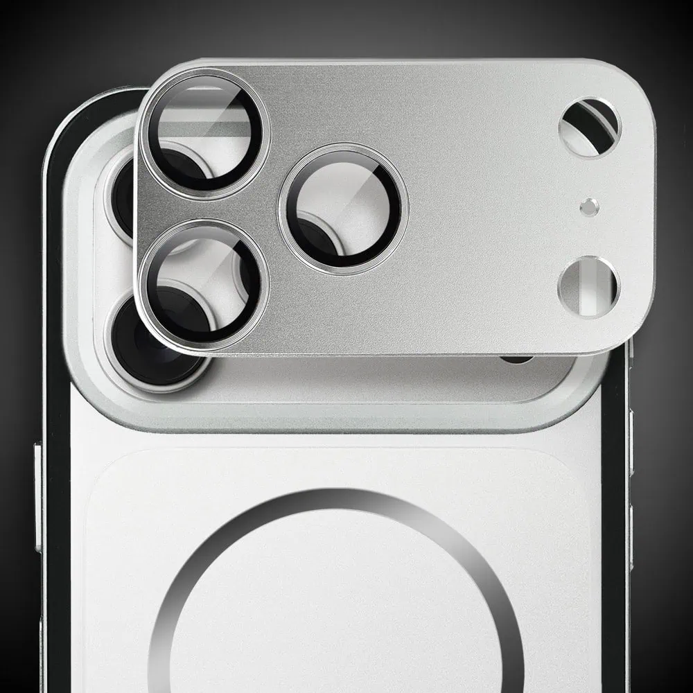 Etui do iPhone 18 Pro Max Metal Defender, metalowa ramka z MagSafe, srebrne (5) etui do iphone 18 pro max metal defender, metalowa ramka z magsafe, srebrne