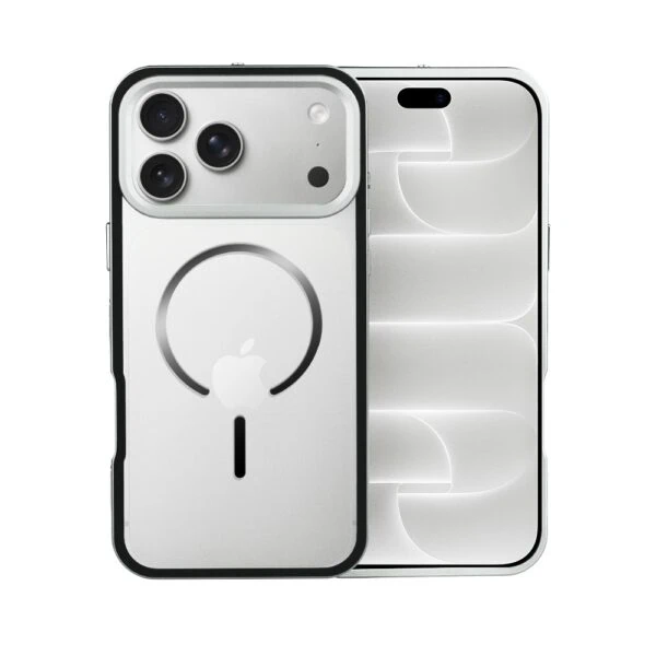Etui do iPhone 18 Pro Max Metal Defender, metalowa ramka z MagSafe, srebrne