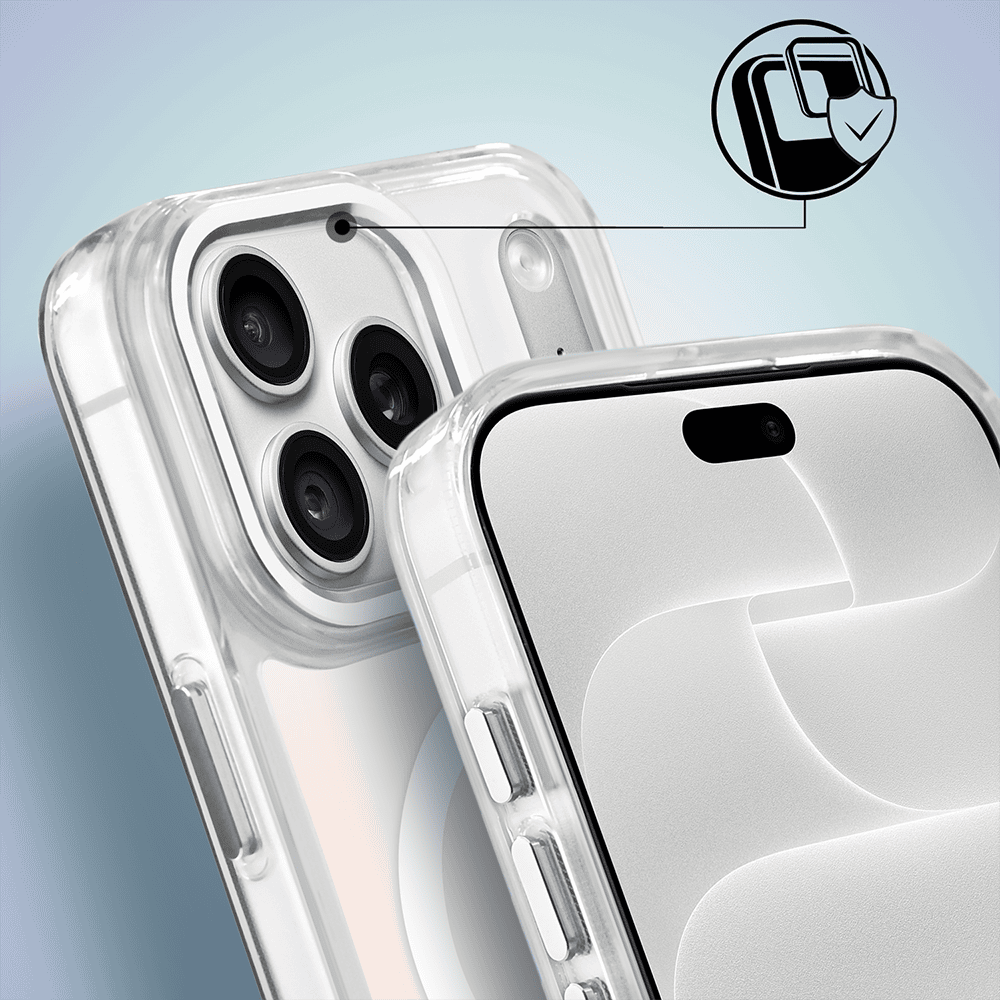 etui do iphone 18 pro max miami vibe z magsafe, zmieniające kolor, białe