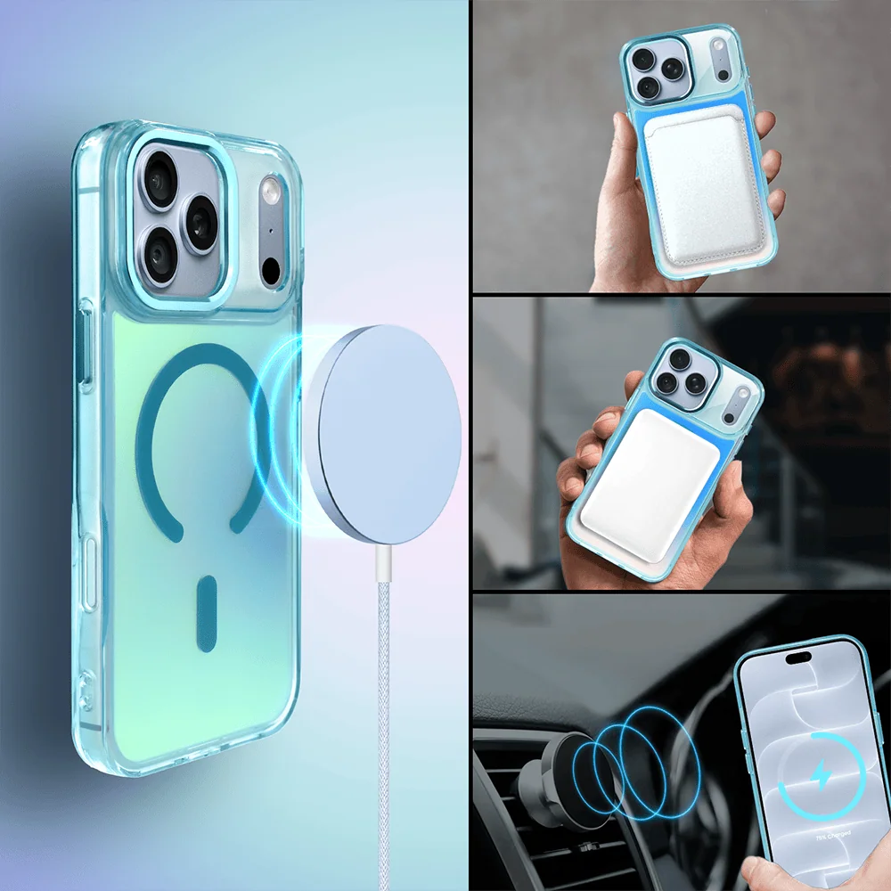 Etui do iPhone 18 Pro Max Miami Vibe z MagSafe, zmieniające kolor, niebieskie (10) etui do iphone 18 pro max miami vibe z magsafe, zmieniające kolor, niebieskie