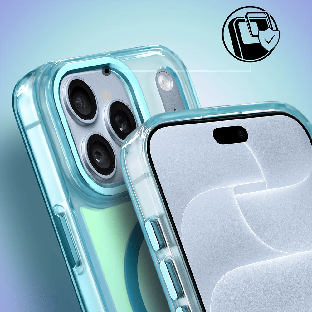 Etui do iPhone 18 Pro Max Miami Vibe z MagSafe, zmieniające kolor, niebieskie (2) etui do iphone 18 pro max miami vibe z magsafe, zmieniające kolor, niebieskie