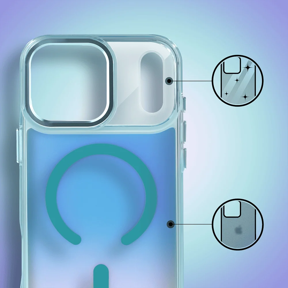 Etui do iPhone 18 Pro Max Miami Vibe z MagSafe, zmieniające kolor, niebieskie (6) etui do iphone 18 pro max miami vibe z magsafe, zmieniające kolor, niebieskie