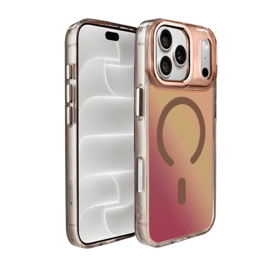 etui do iphone 18 pro max miami vibe z magsafe, zmieniające kolor, tytan pustynny