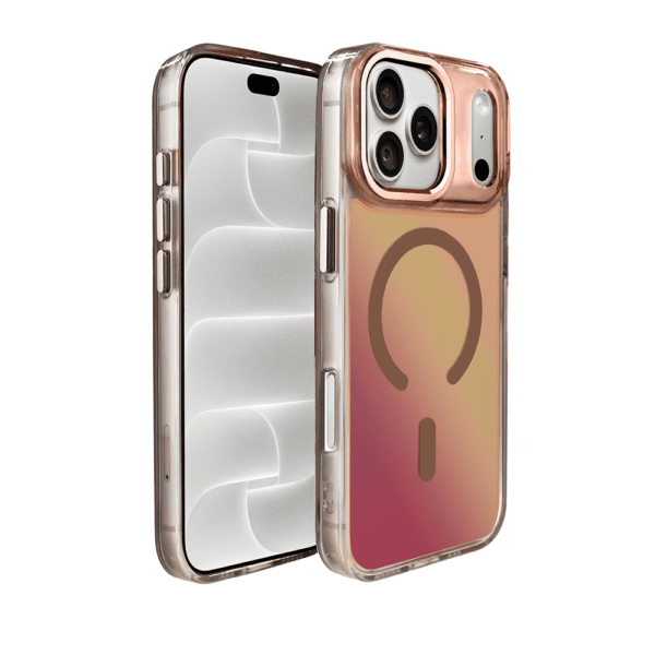 Etui do iPhone 18 Pro Miami Vibe z MagSafe, zmieniające kolor, tytan pustynny