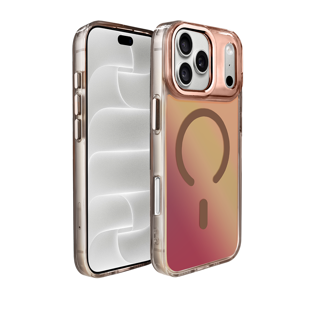etui do iphone 18 pro max miami vibe z magsafe, zmieniające kolor, tytan pustynny