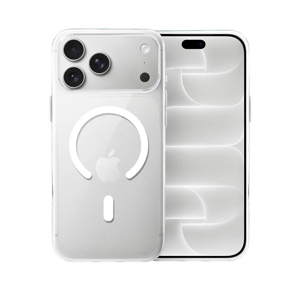 etui do iphone 18 pro max prisma slim z magsafe, cienkie z twardym tyłem, przeźroczyste