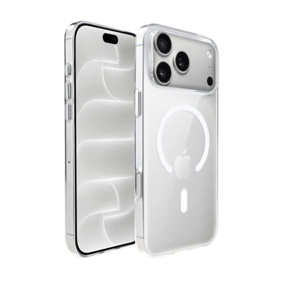 etui do iphone 18 pro max prisma slim z magsafe, cienkie z twardym tyłem, przeźroczyste
