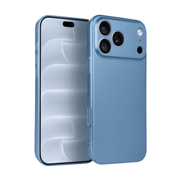 Etui do iPhone 18 Pro Skin Matt satynowe ultra cienkie, błękitne