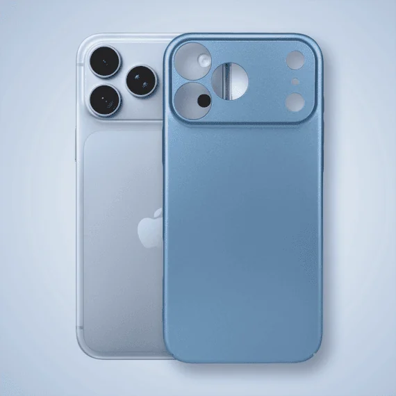 etui do iphone 18 pro max skin matt satynowe ultra cienkie, błękitne