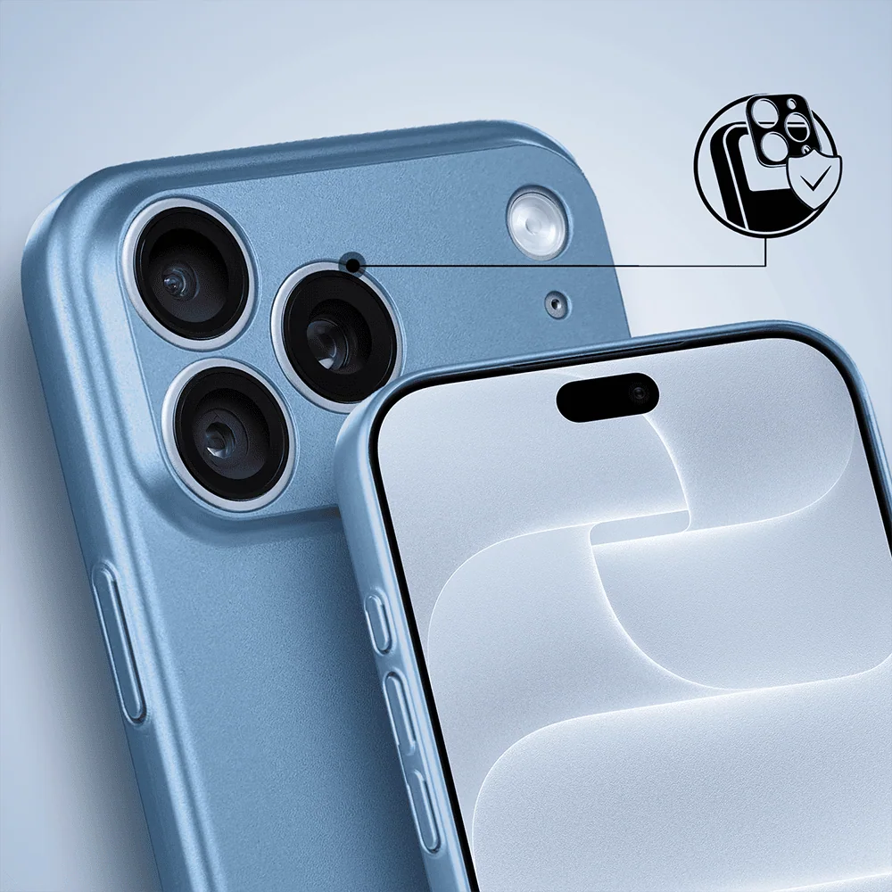 Etui do iPhone 18 Pro Max Skin Matt satynowe ultra cienkie, błękitne (6) etui do iphone 18 pro max skin matt satynowe ultra cienkie, błękitne