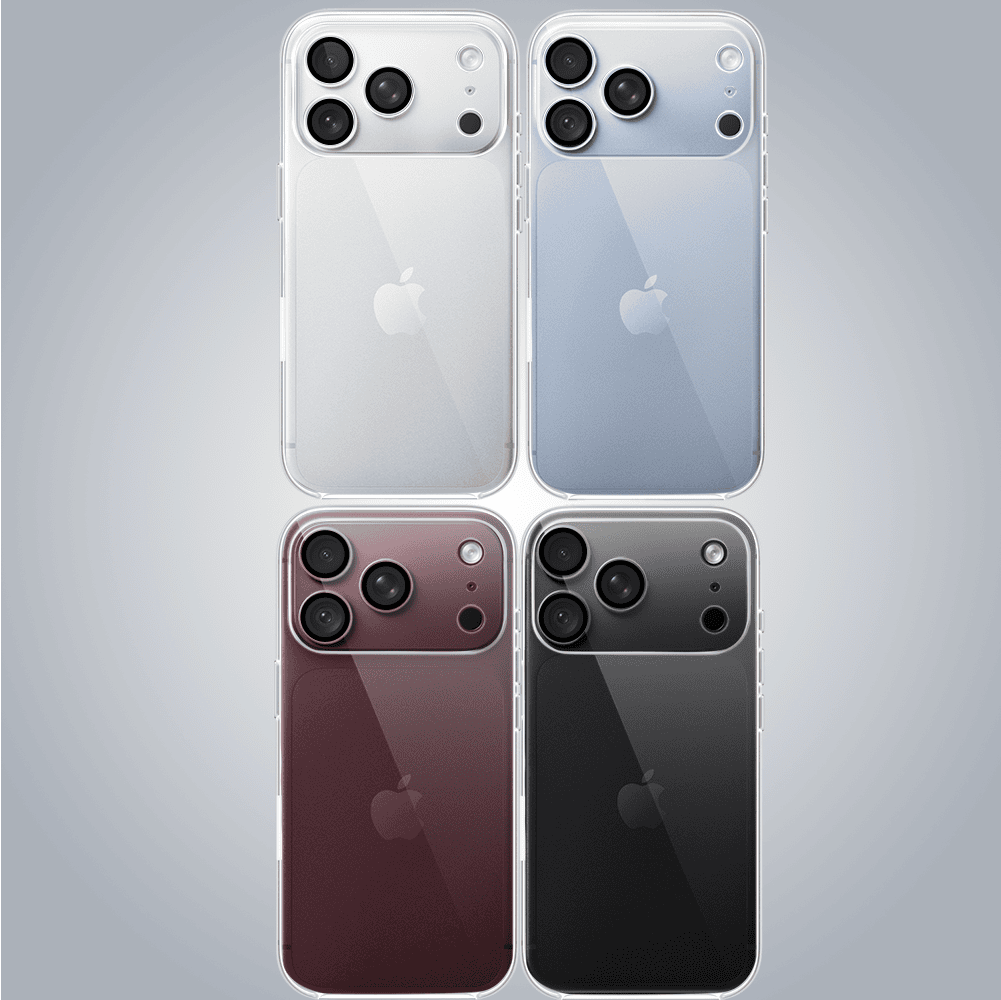 etui do iphone 18 pro max slim protect full cover z osłoną kamery i obiektywów 9h, przeźroczyste
