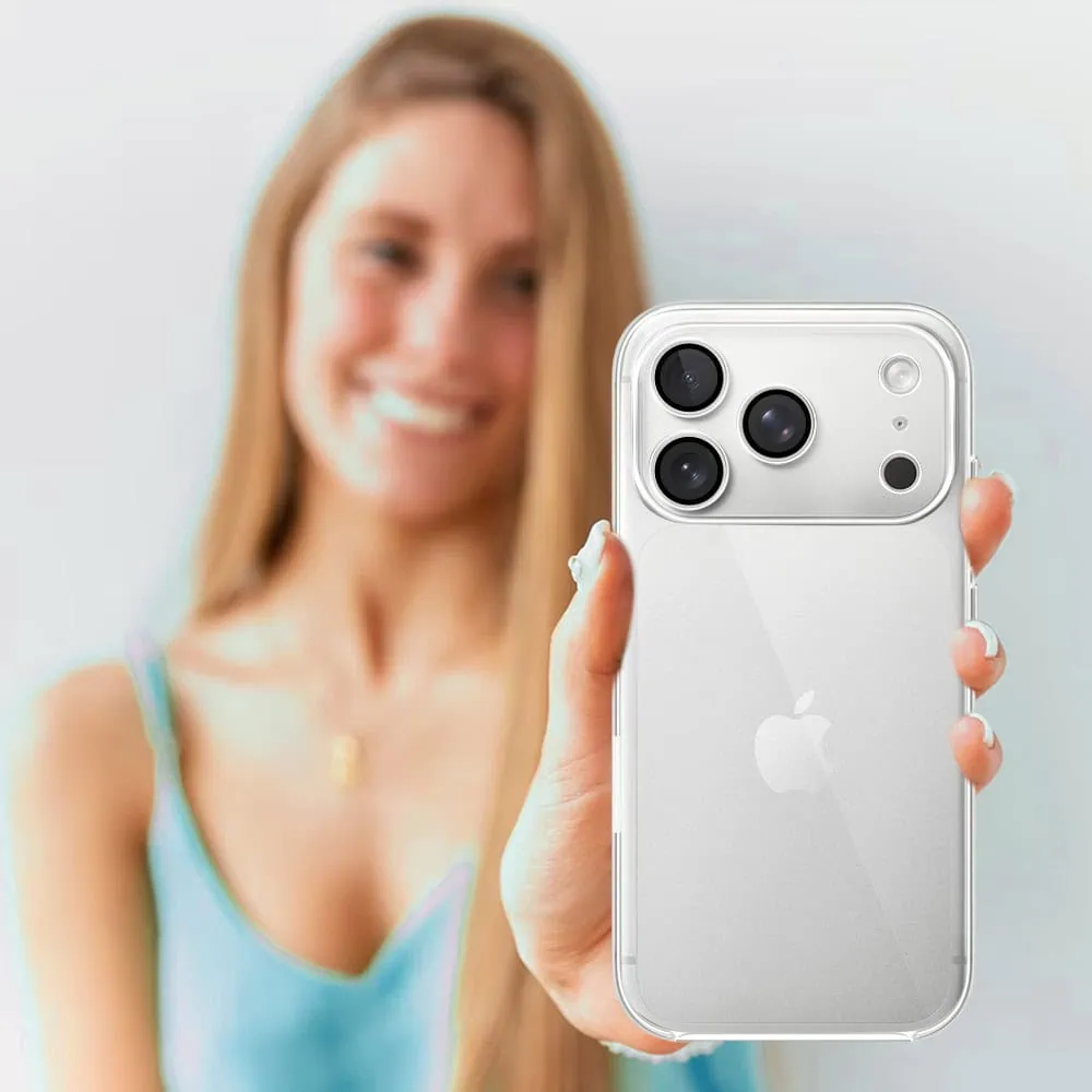 etui do iphone 18 pro max slim protect full cover z osłoną kamery i obiektywów 9h, przeźroczyste
