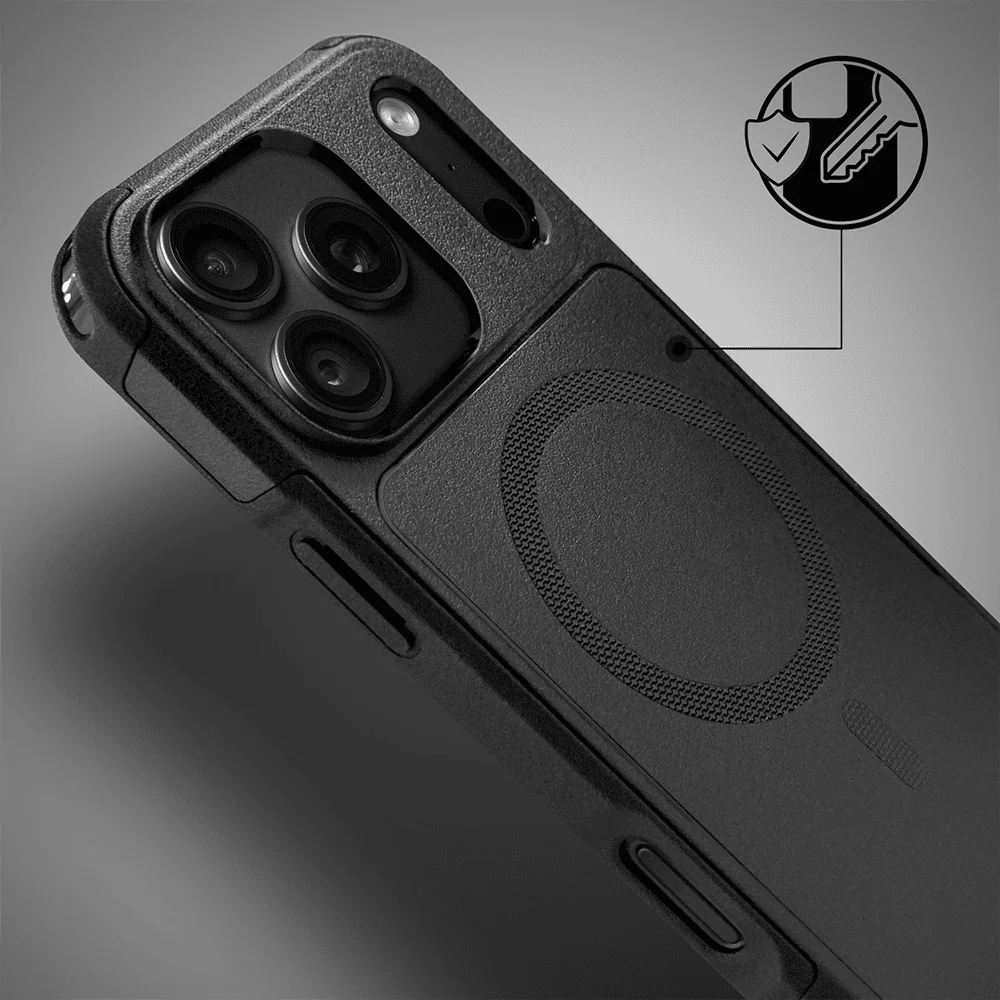 etui do iphone 18 pro smart armor pancerne z magsafe, czarne