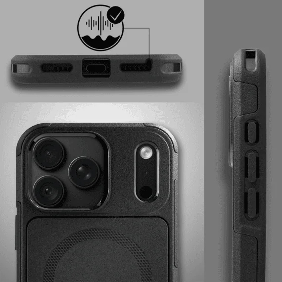 etui do iphone 18 pro smart armor pancerne z magsafe, czarne