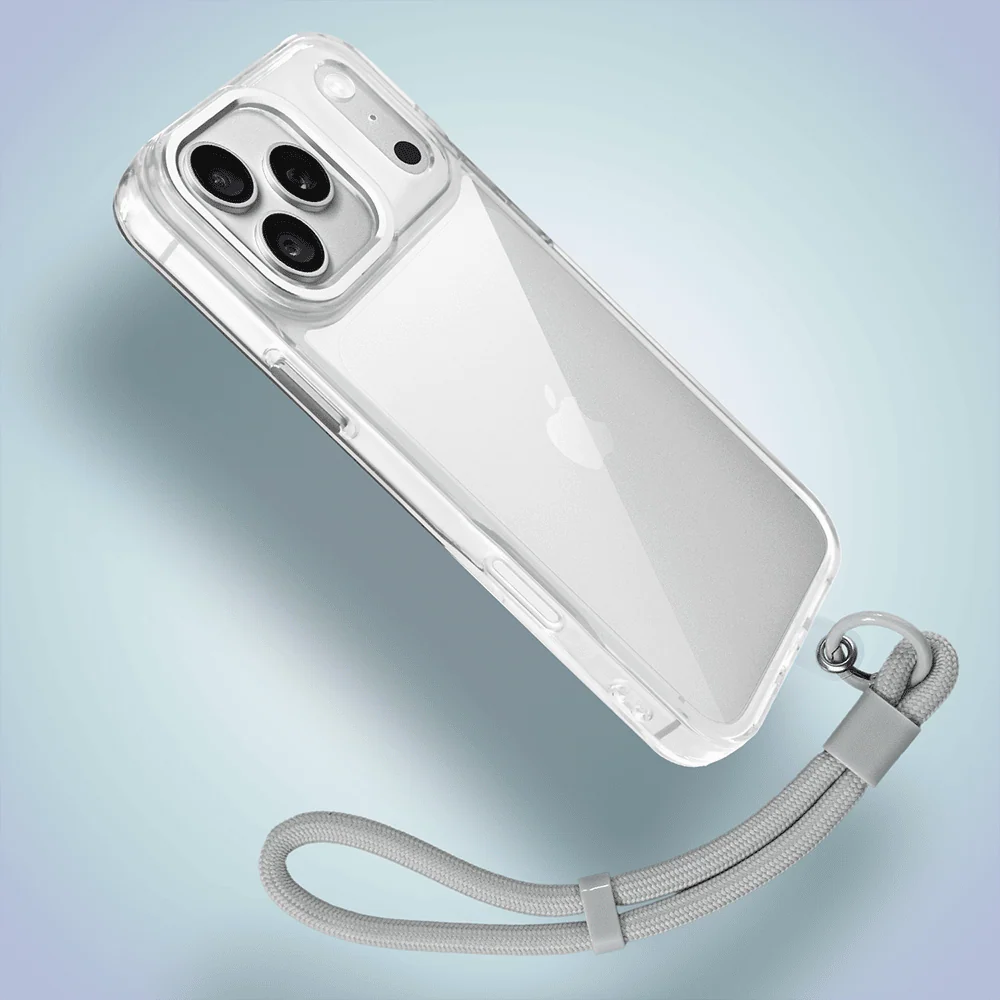 Etui do iPhone 18 Pro Max Super Hybrid, twardy tył, metalowe ozdoby, przeźroczyste (1) etui do iphone 18 pro max super hybrid, twardy tył, metalowe ozdoby, przeźroczyste